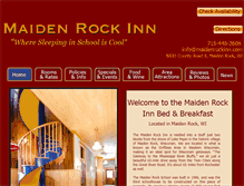 Tablet Screenshot of maidenrockinn.com